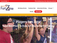 Tablet Screenshot of playersfunzone.com